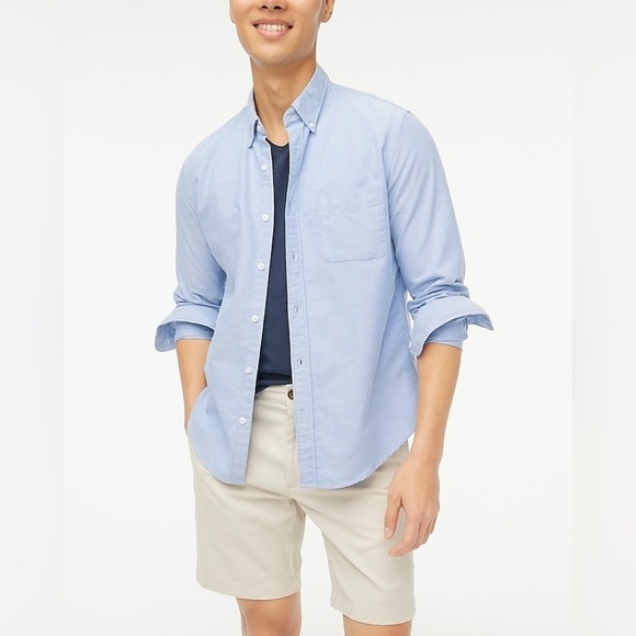 Jcrew Untucked slim flex Oxford shirt AF780 - Picture 1 of 5